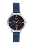 French Connection Women Embellished Dial & Stainless Steel Bracelet Style Straps Analogue Watch FCB8UM