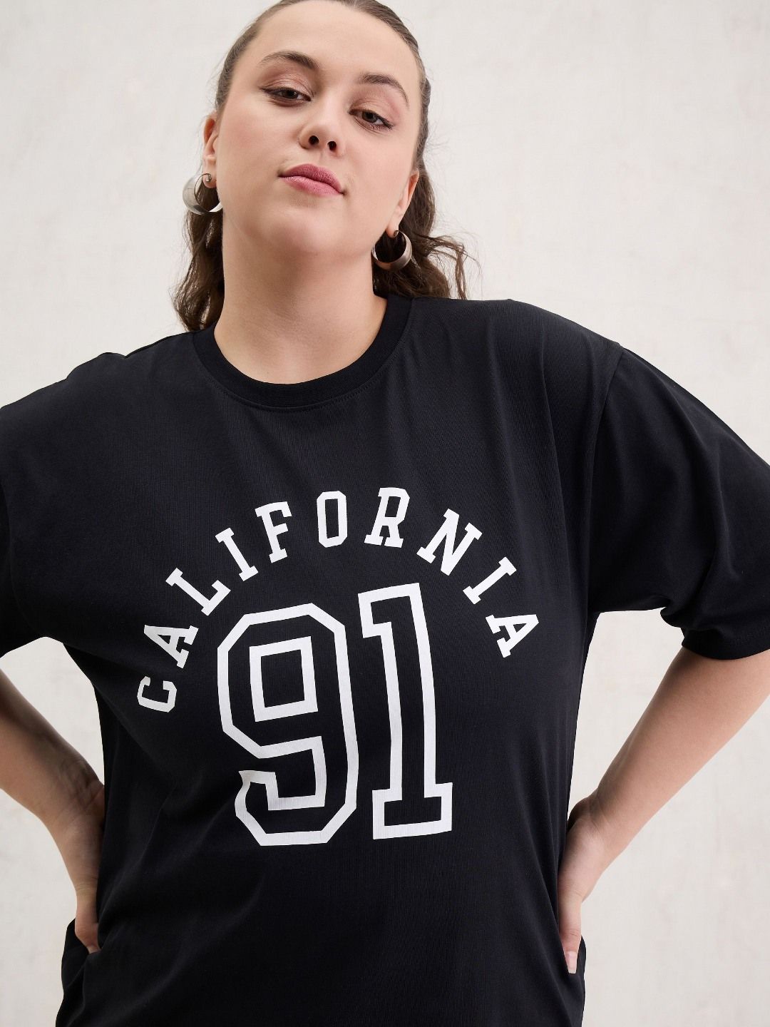 T-Shirt Poket Sassafras Curve Women Printed Women