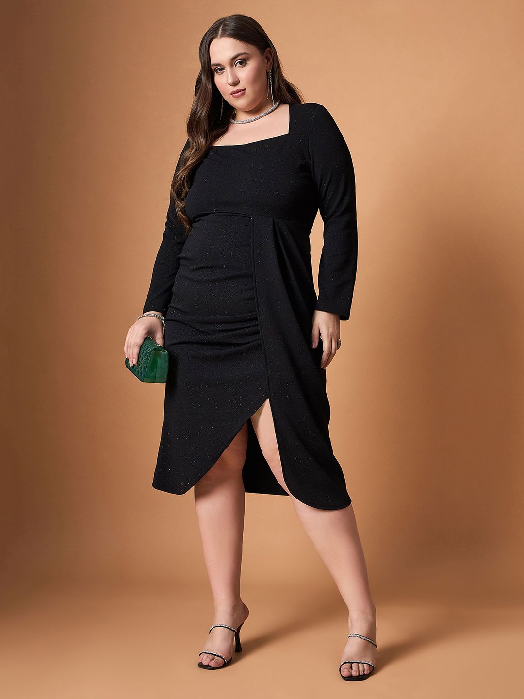 SASSAFRAS Curve Midi Dress