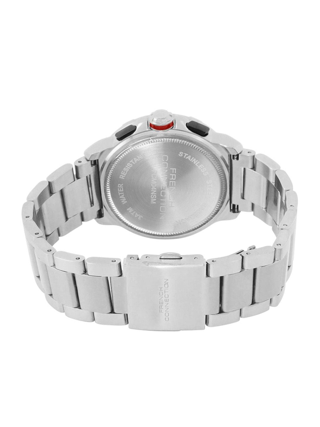 French Connection Men Dial & Stainless Steel Bracelet Style Straps Analogue Watch FCM04NSM