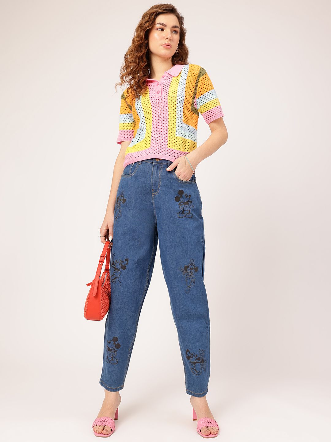 DressBerry Urban Nomad Women Printed Slouchy Fit Jeans