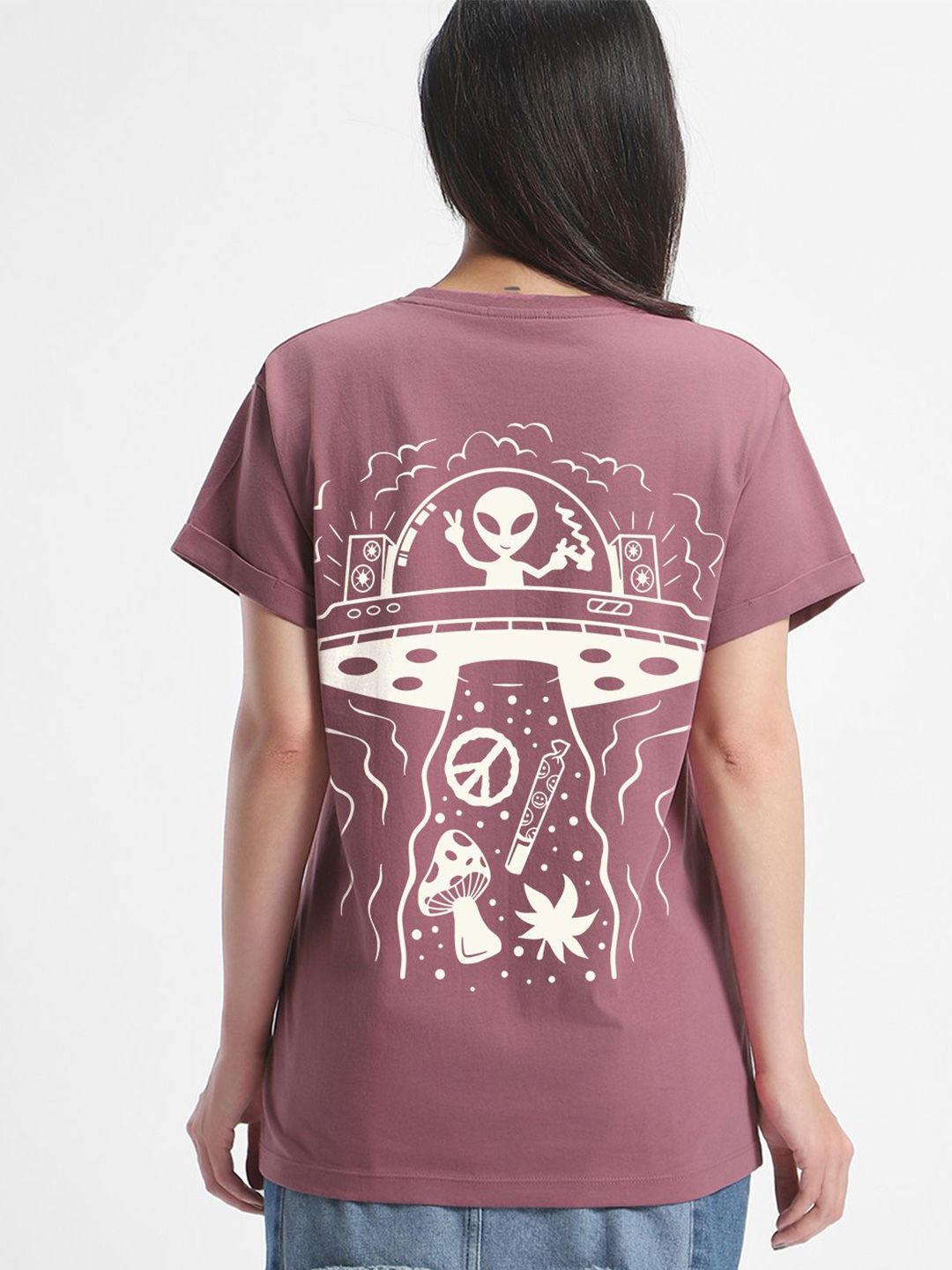 T-shirt dicetak wanita bewakoof
