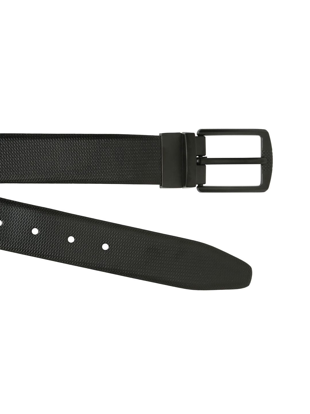 Teakwood Leathers Men Textured Leather Reversible Formal Belt