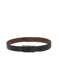 Teakwood Leathers Men Textured Leather Reversible Formal Belt