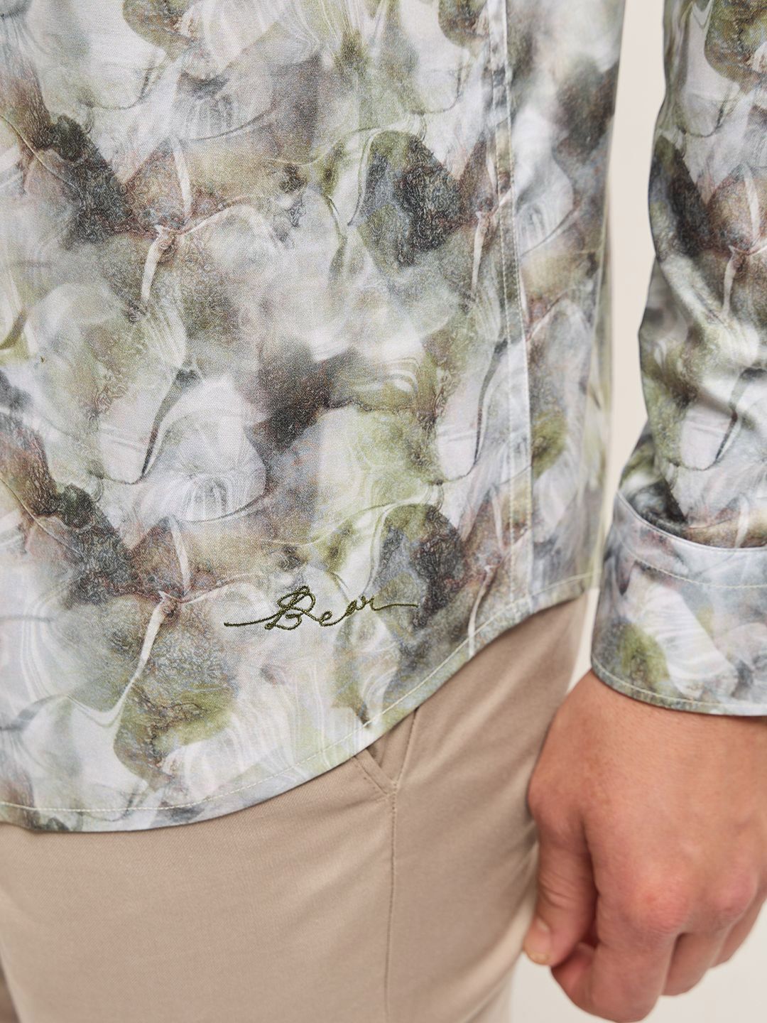THE BEAR HOUSE Men Tailored Fit Opaque Printed Formal Shirt