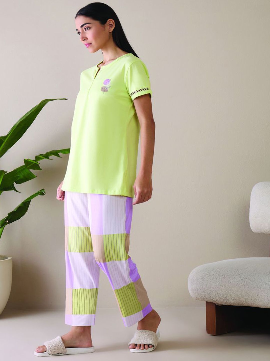 Sweet Dreams Women Pure Cotton Night suit