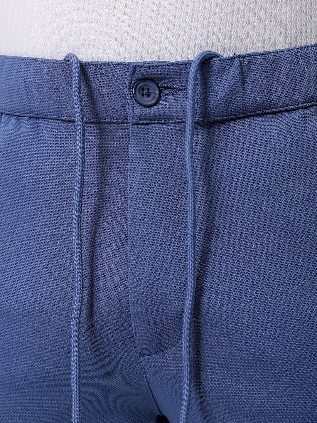 The Indian Garage Co. X Luxe Men Textured Slim Fit Trousers