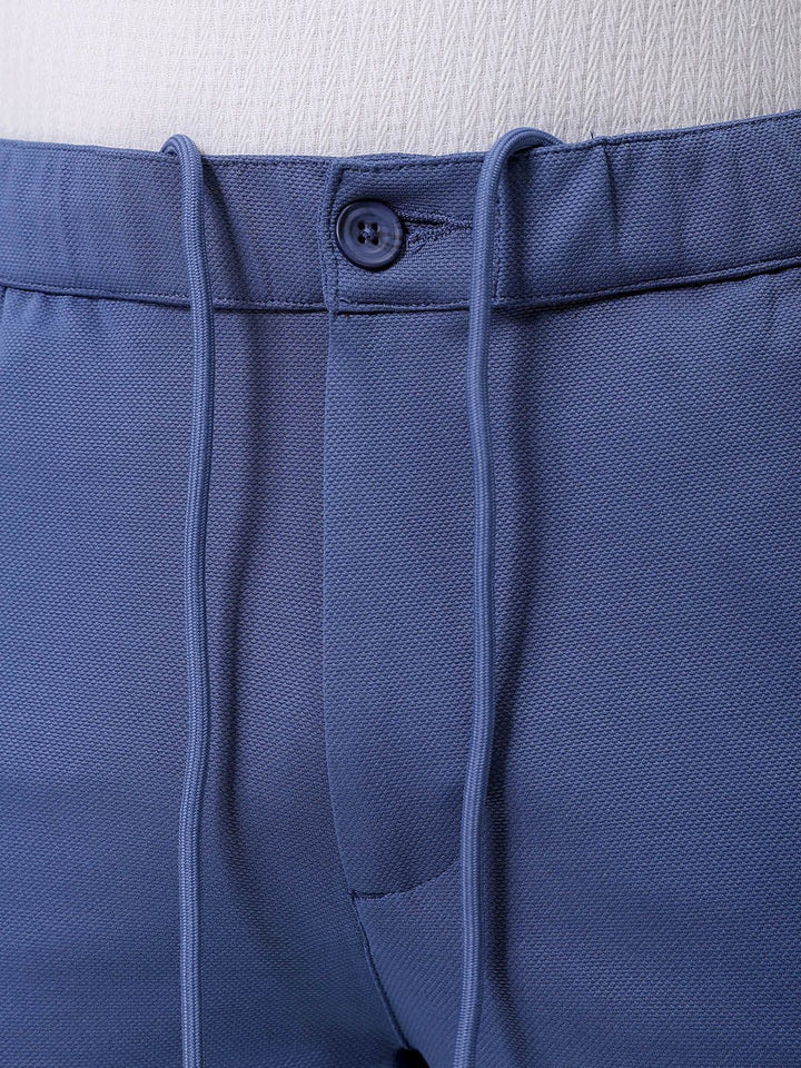 The Indian Garage Co. X Luxe Men Textured Slim Fit Trousers