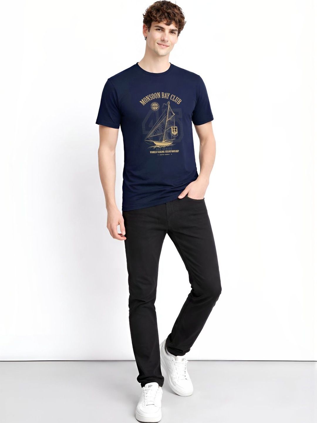 ADRO Men Printed T-shirt