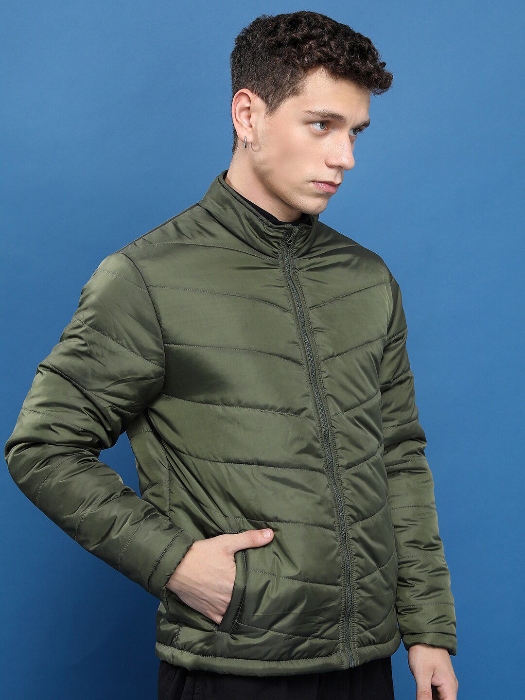 HIGHLANDER Stand Collar Padded Jacket
