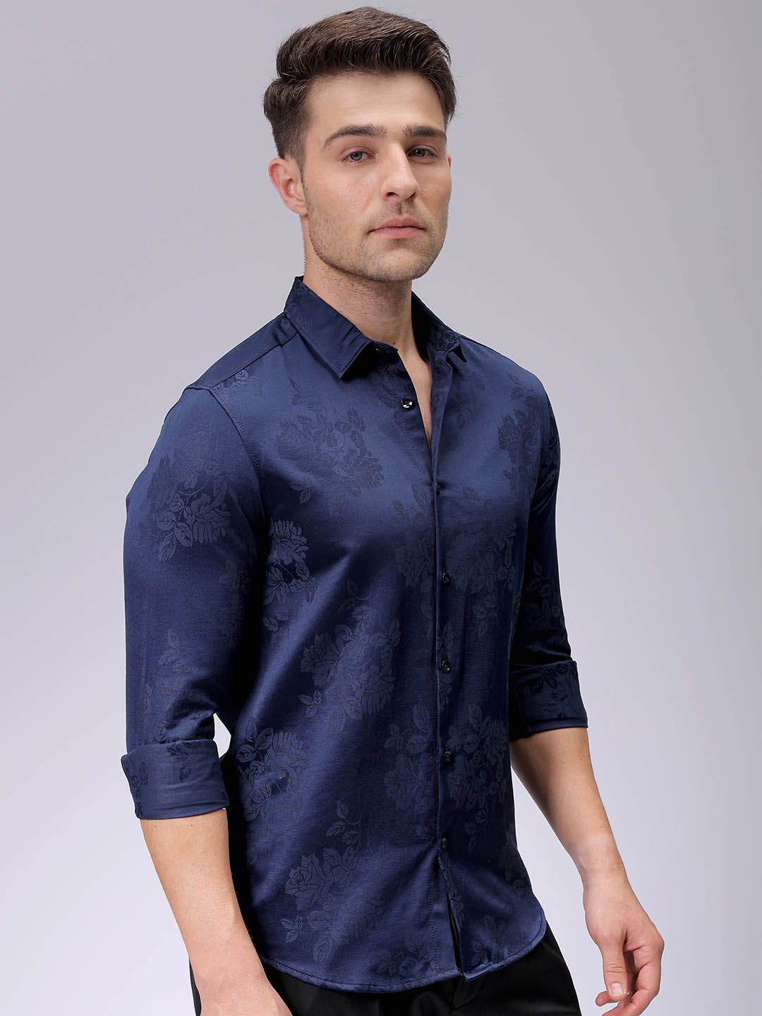 The Indian Garage Co Men Slim Fit Opaque Party Shirt