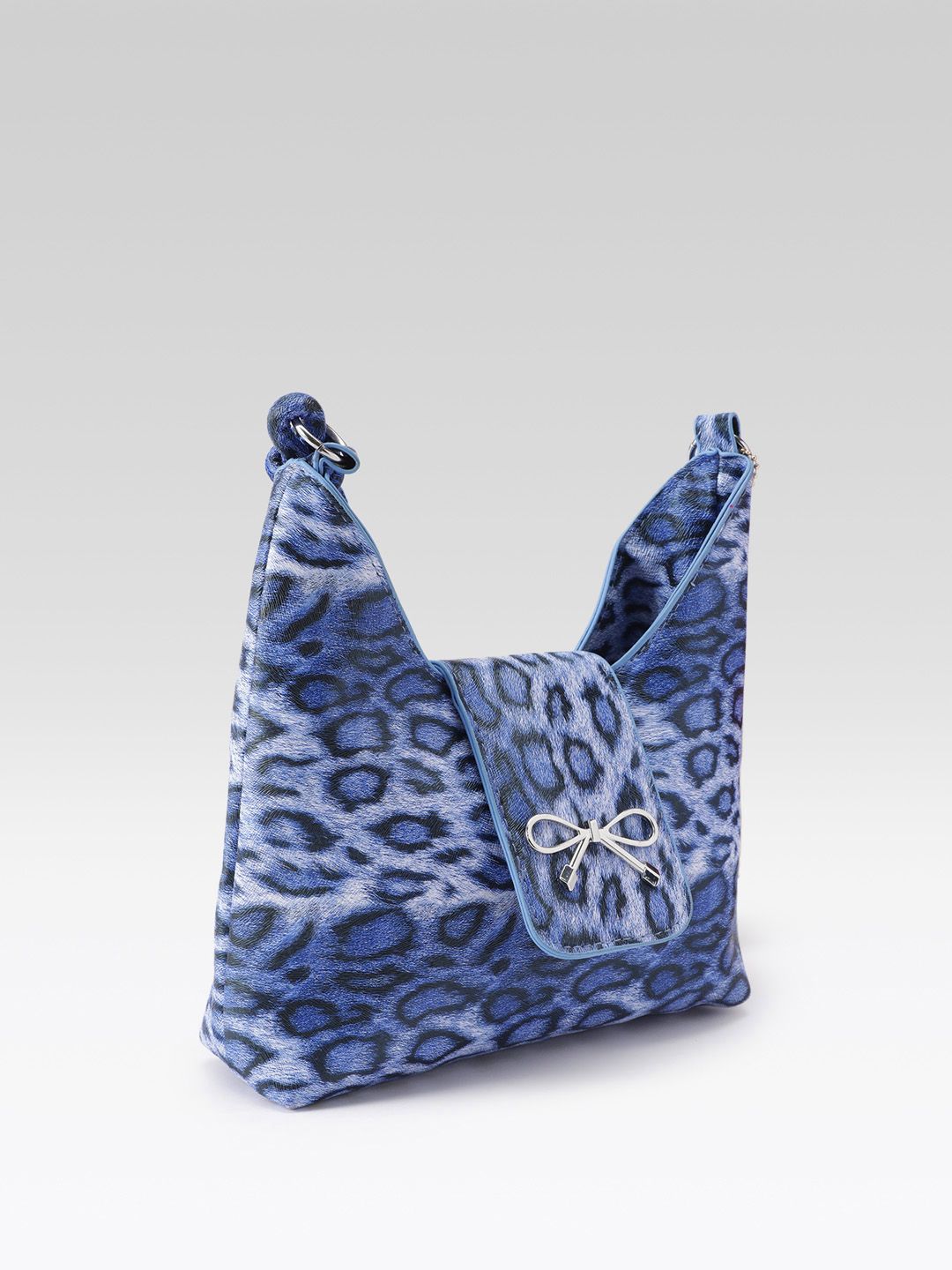 DressBerry Animal Print Sling Bag with Bow Detail