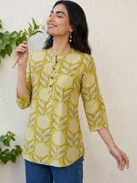 Mamicha Floral Print Mandarin Collar Top