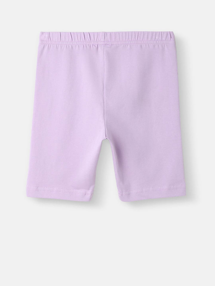 Nauti Nati Girls Frozen Printed Pure Cotton Top With Shorts
