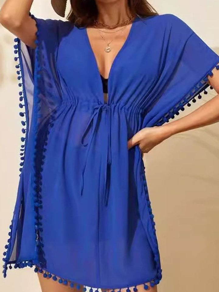 Dressberry Women Kimono Sleeve Kaftan Mini Dress