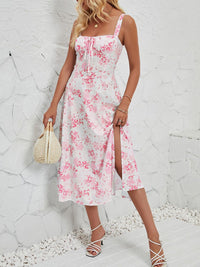 all about you Floral Print Fit & Flare Midi Dress