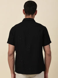 Thomas Scott Men Embroidered Regular Fit Casual Shirt