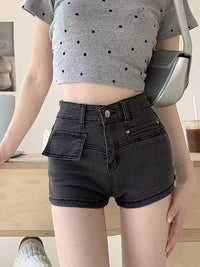 DressBerry Women Slim Fit High-Rise Hot Pants Shorts