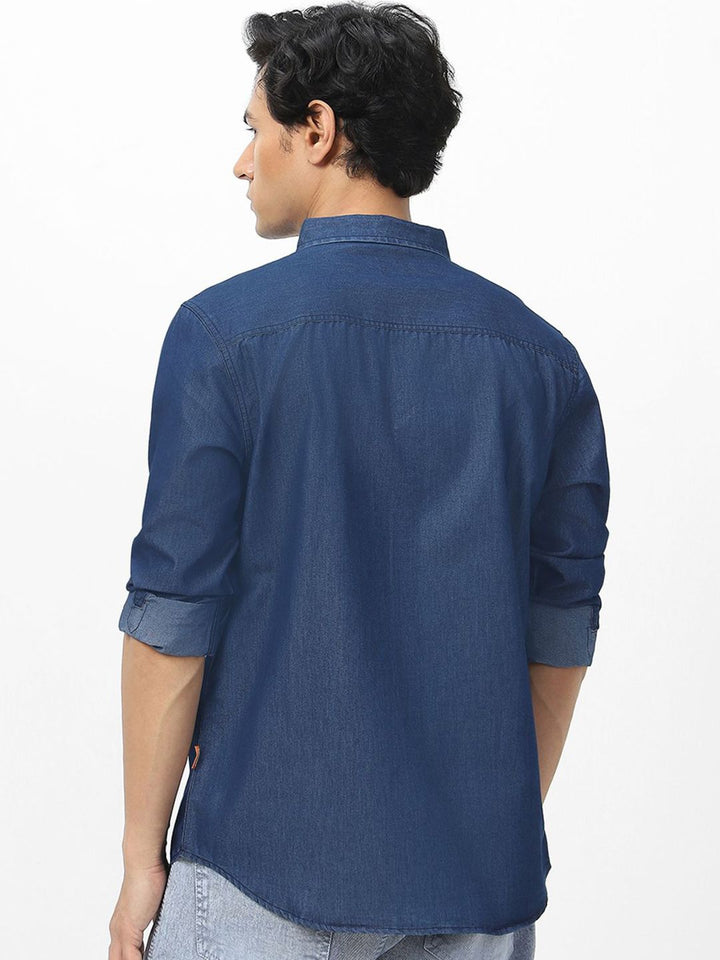 Urbano Fashion Men Full Sleeve Regular Fit Casual Denim Shirt
