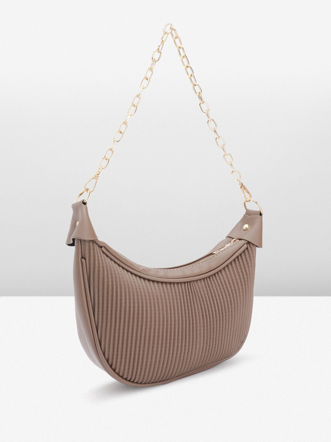 DressBerry Textured Structured Shoulder Bag