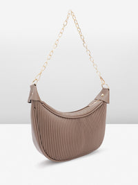 DressBerry Textured Structured Shoulder Bag