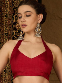 Saree mall Ethnic Motifs Silk Blend Designer Ikat Sarees