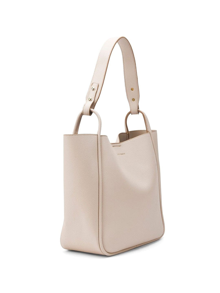 Lino Perros Colourblocked Oversized Shopper Tote Bag with Tasselled