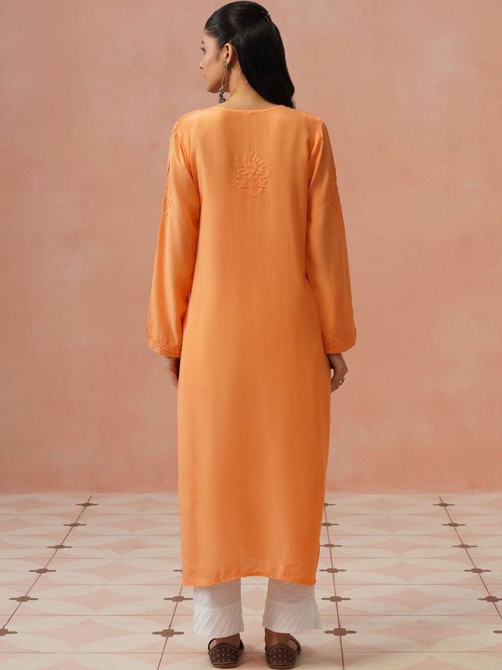 Rumah Wanita Chikankari Sulam Kurta Chikankari
