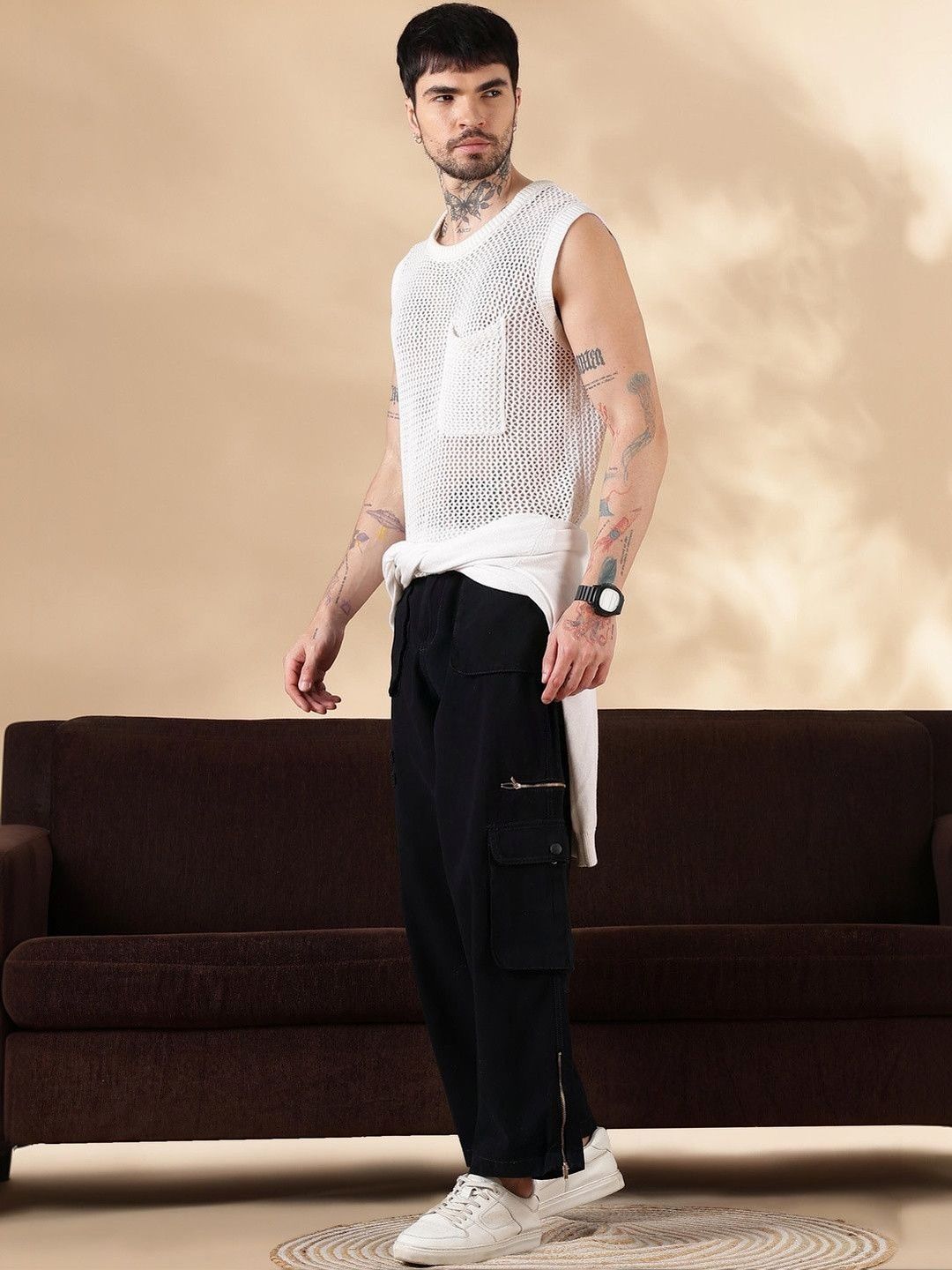 Eszett Men Easy Wash Cargos Seluar