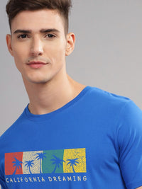 ADRO Typography Printed Round Neck Pure Cotton T-shirt
