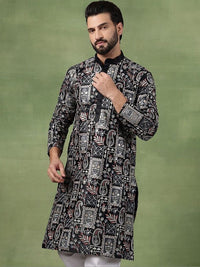 SOJANYA Lelaki Sulam Benang Kerja Kurta