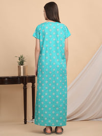 Sweet Dreams Ethnic Motifs Printed Maxi Nightdress