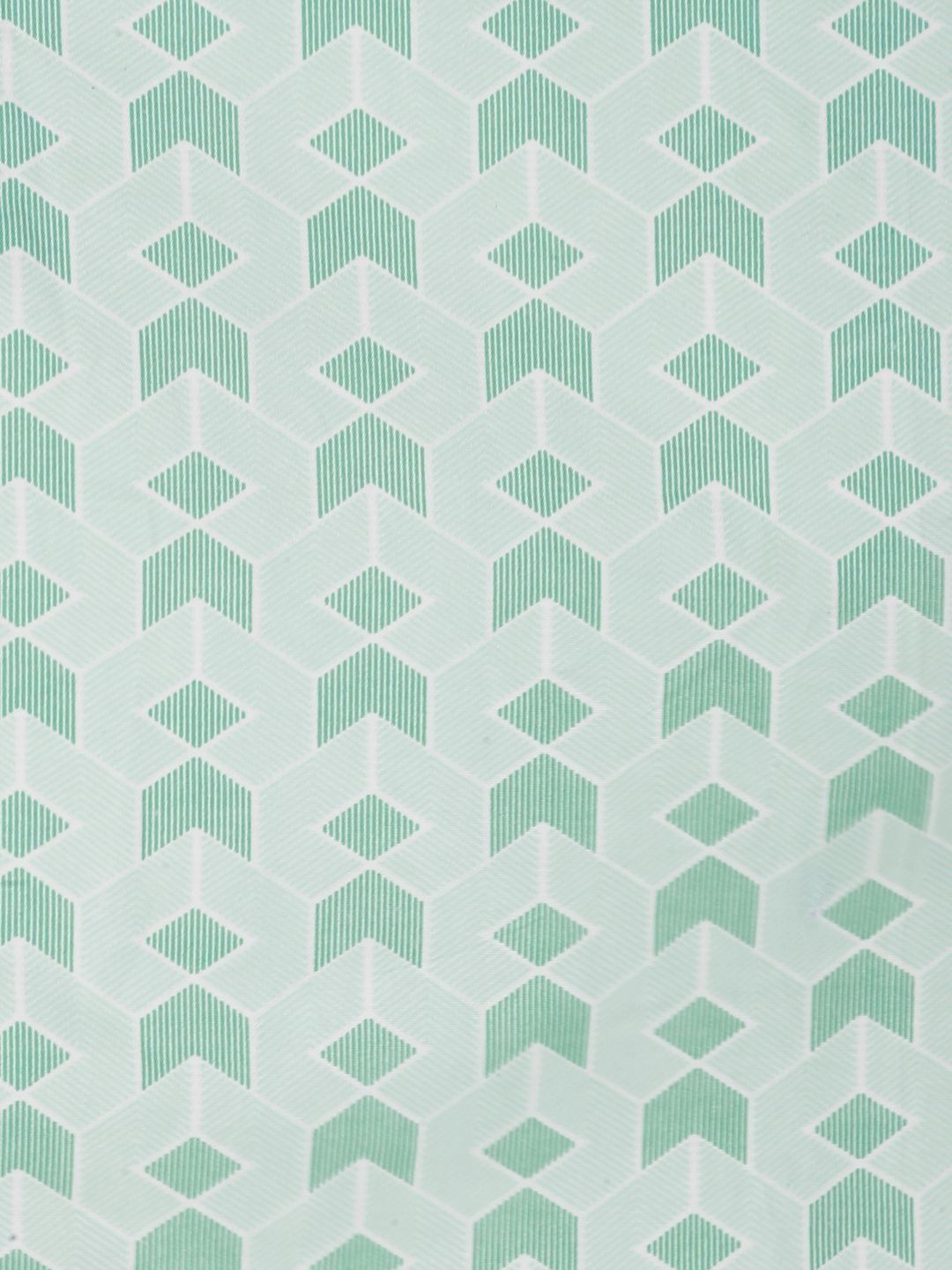 Myntra Elegant Homes Green Geometric 300 TC King Bedsheet with 2 Pillow Covers