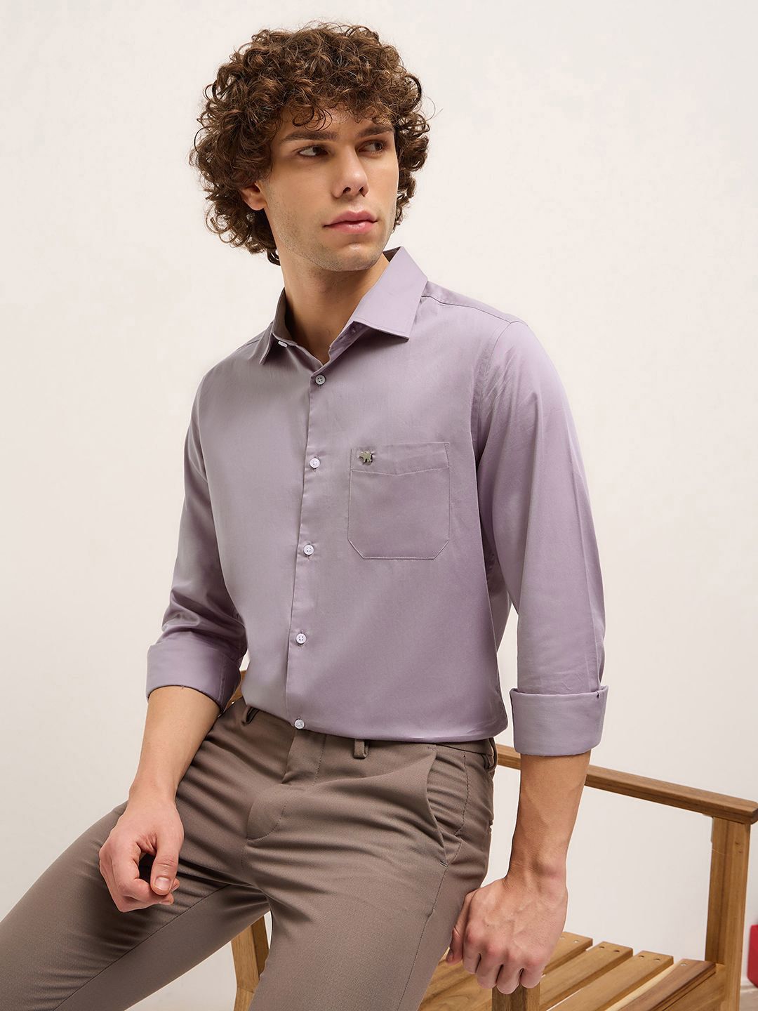 THE BEAR HOUSE Men Tailored Fit Opaque Formal Shirt