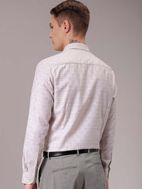 The Indian Garage Co. X Luxe Men Spread Collar Tartan Checked Slim Fit Formal Shirt