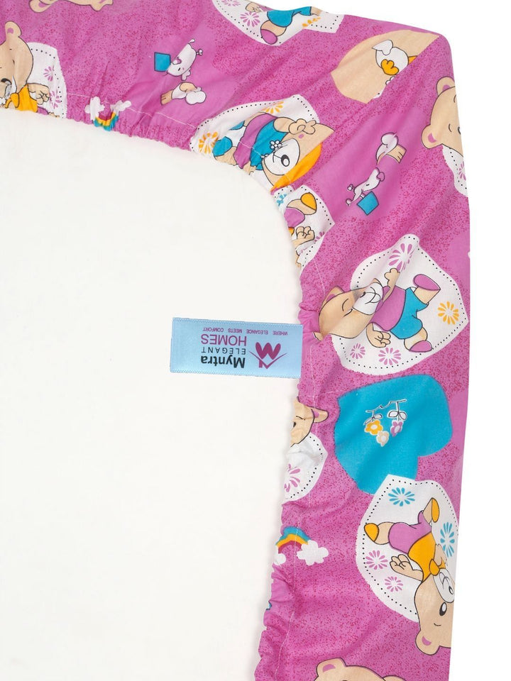 Myntra Elegant Homes Purple & Blue Printed 400 TC Cotton Set Cadar King 2.50 m x 2.25 m