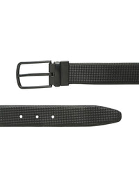 Teakwood Leathers Men Textured Leather Reversible Formal Belt