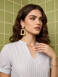 Mamicha Striped Puff Sleeve Top