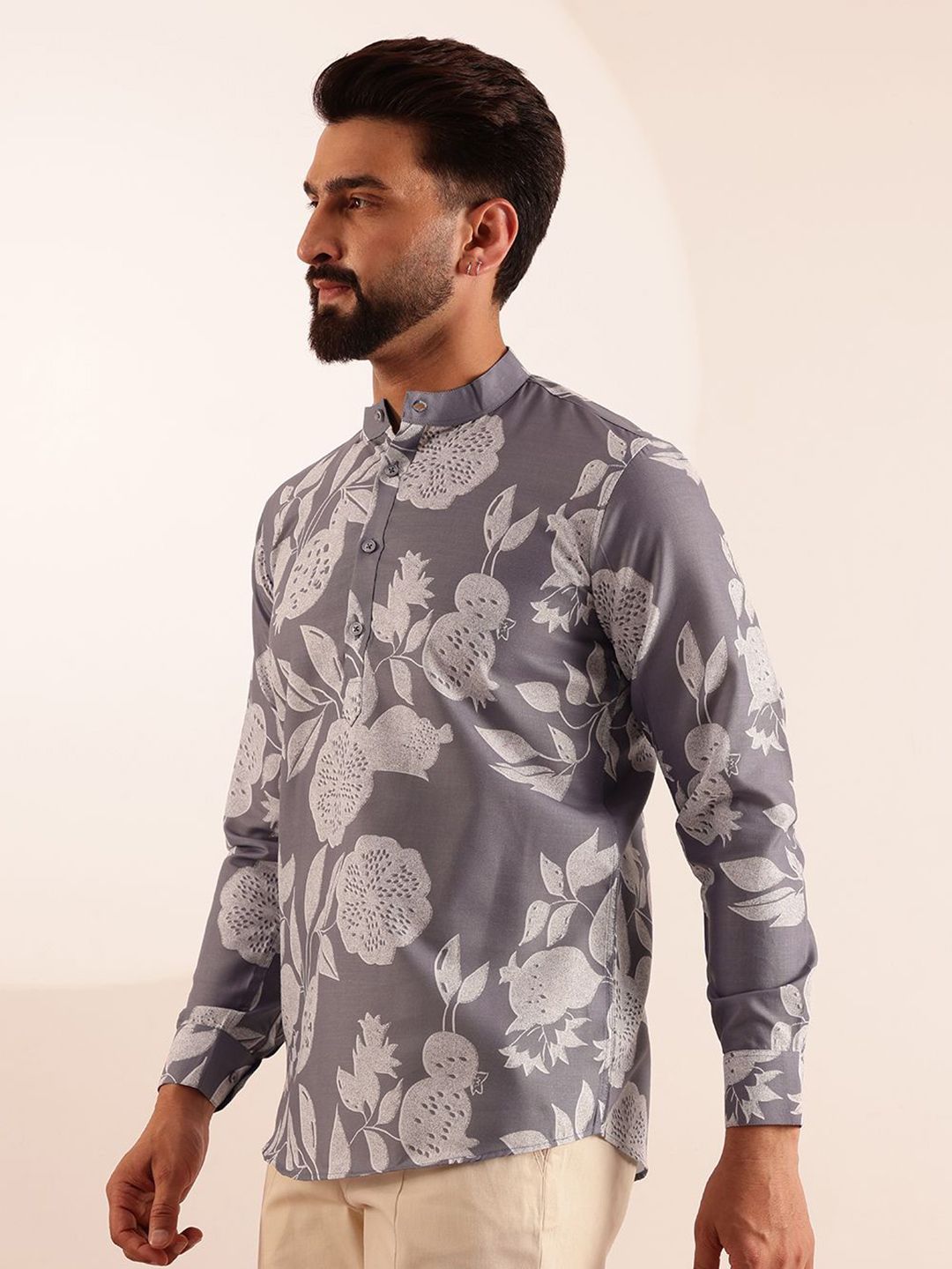 Anouk Men Floral Printed Kurta