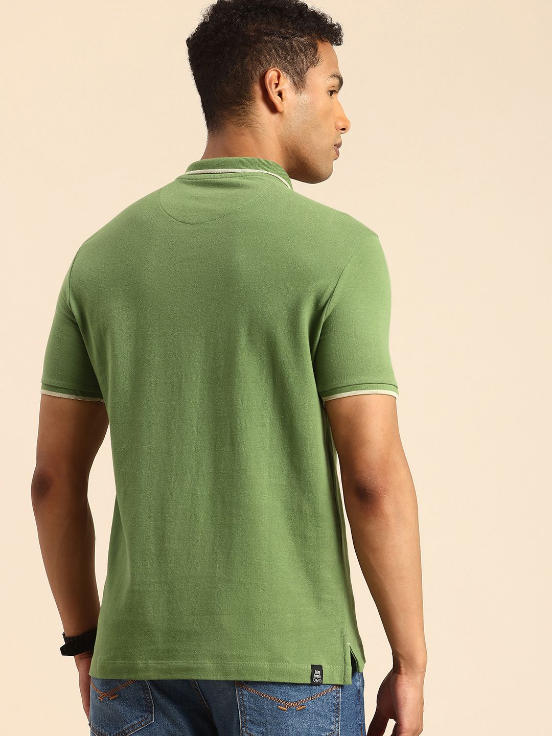Being Human Polo Collar Pure Cotton T-shirt