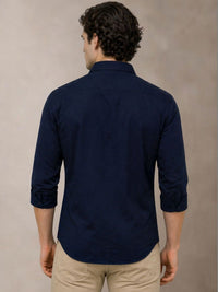 ADRO Standard Spread Collar Cotton Casual Shirt