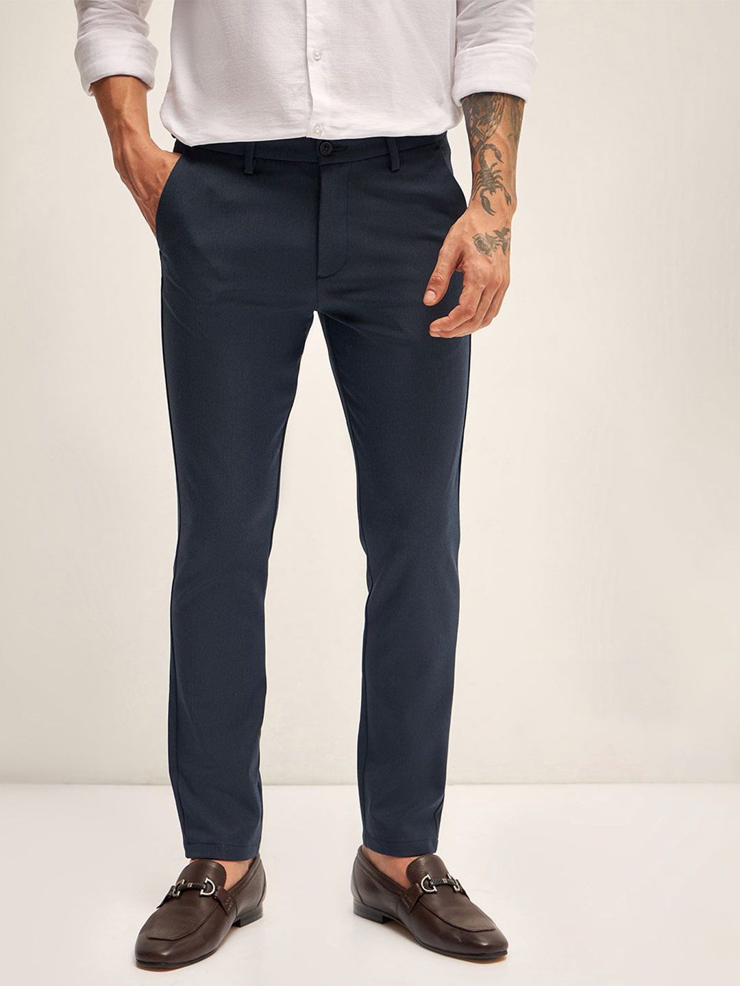 THE BEAR HOUSE Men Slim Fit Trousers