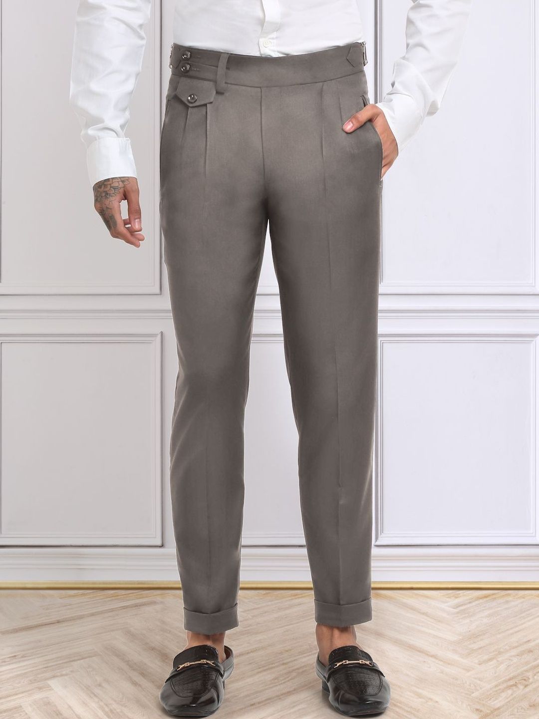 Moda Rapido Men Slim Fit Easy Wash Trousers