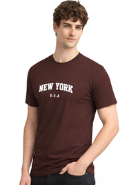 ADRO Men Typography Printed T-shirt