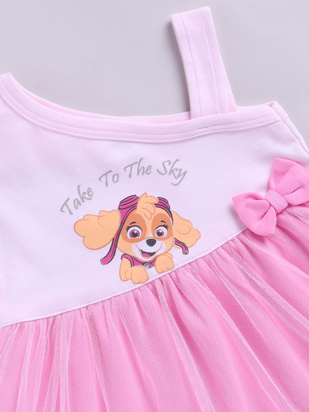 Moms Love Infant Girls Paw Patrol Print Pure Cotton Dress