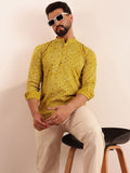 Kurta Pendek Kolar Mandarin Bercetak Motif Etnik Anouk