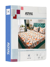 KLOTTHE Green Floral Printed 300TC King Superfine Cadar 7D & 2 Sarung Bantal-2.50mx2.25