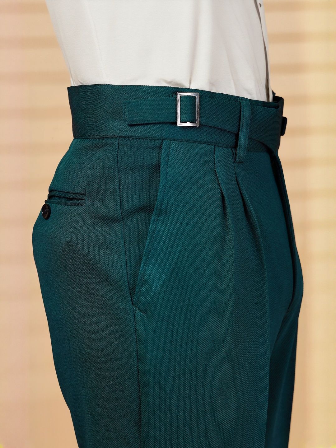 Seluar Formal Formal Lycra Hijau KLOTTHE Lelaki