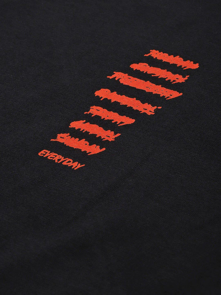 Difference of Opinion Men Typography Printed Pure Cotton Oversized T-shirt