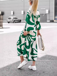 DressBerry Women Printed A-Line Midi Dress